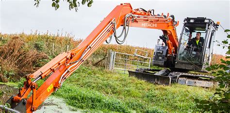 small long reach excavator